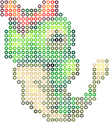 绿毛虫 bead pattern