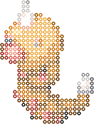 独角虫 bead pattern