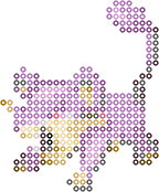小拉达 bead pattern
