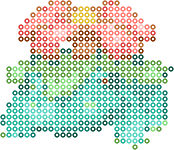 妙蛙花 bead pattern