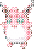 胖可丁 bead pattern
