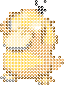 可达鸭 bead pattern